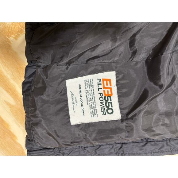 Eddie Bauer Women’s Down Puffer Vest Black Size Sm EB550 Goose Down Fleece Lined - Picture 6 of 6